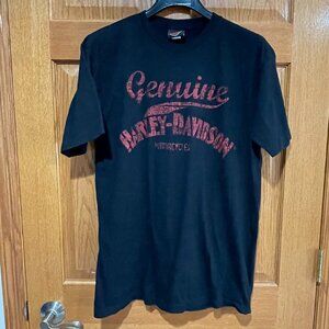 HARLEY-DAVIDSON Men's XL Black Short Sleeve T-Shirt Shirt Alexandria-Raymond MN
